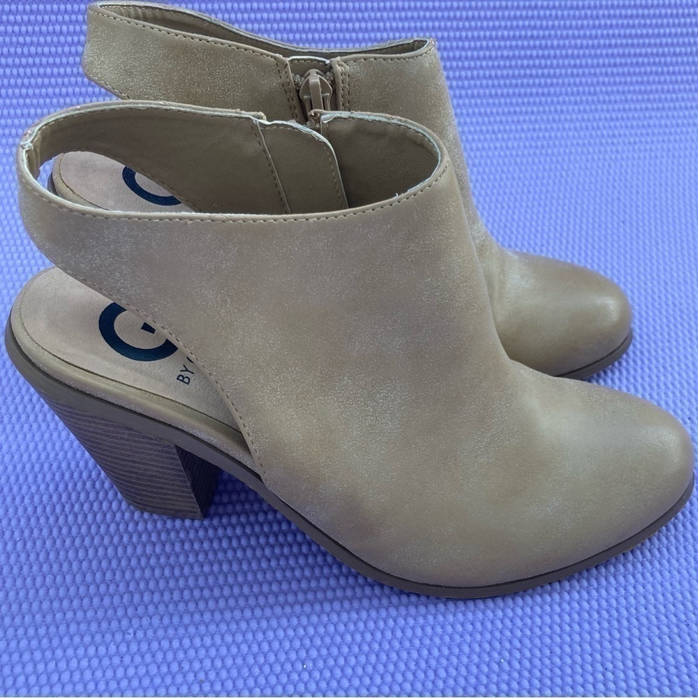 G by Guess Leather Sling Back Booties Size 8.5